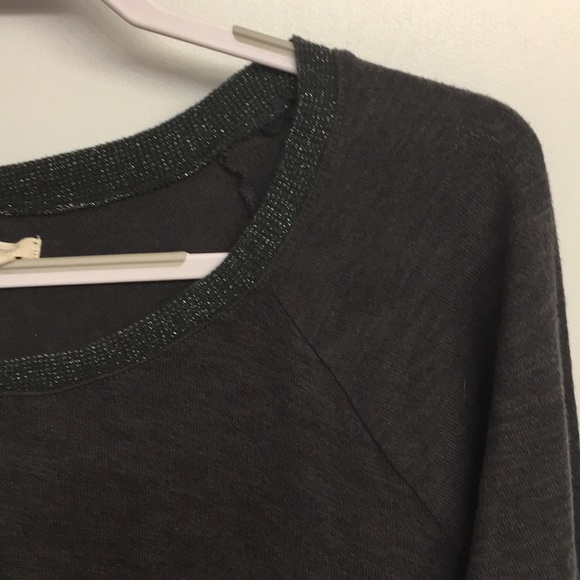 🧸Aerie Gray Comfy Long Sleeve Lounge Shirt xl - Picture 3 of 6